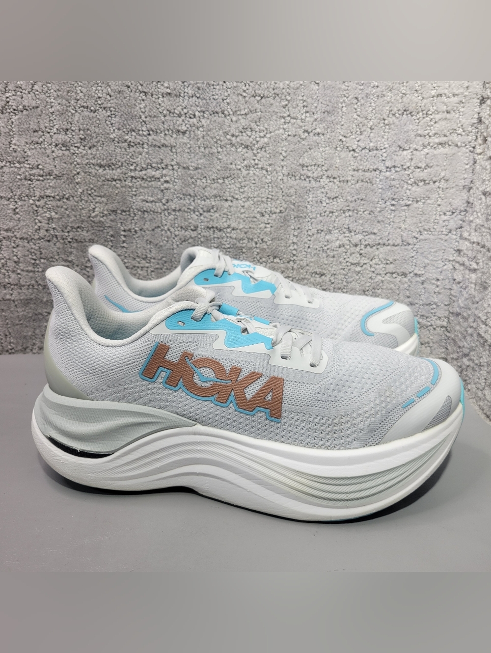 Hoka One Skyward X Women's Size US 9B Cosmic Grey/Rose Gold Athletic Sneakers. - Picture 7 of 12